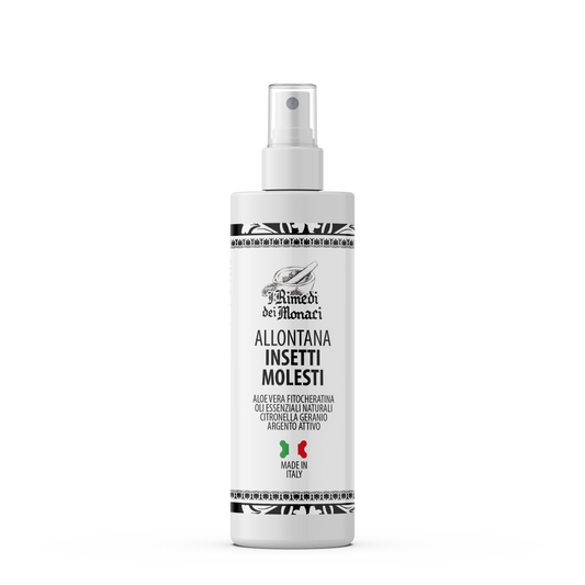 Allontana Insetti Molesti Spray 250 ml • Ingredienti Naturali: Citronella, Geranio, Tea Tree e Verbena • Allontana Insetti e Parassiti